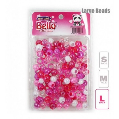 Bello Collection Hair Beads-Pink #39904AB - Beauty Bar & Supply