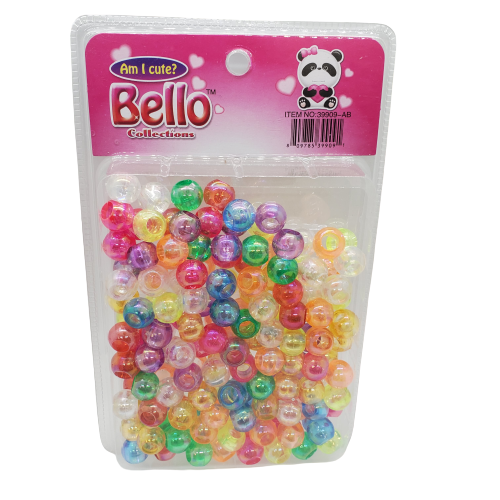 Bello Collection Jumbo Beads Assorted Pastel #39909-AB - Beauty Bar & Supply