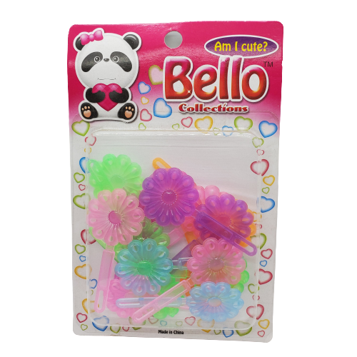 Bello Collection Pastel Assorted Sunflower Barrette #27507 - Beauty Bar & Supply