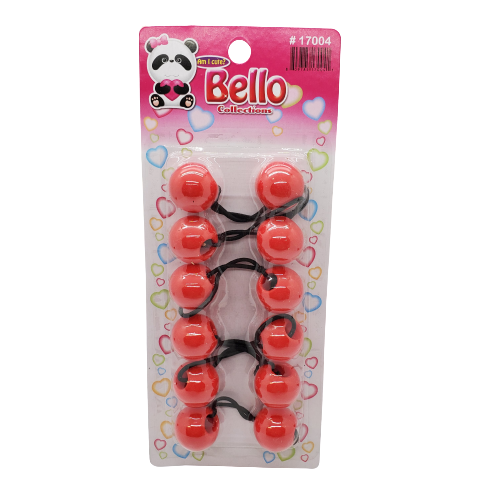 Bello Collection 24MM Balls 6pc Red #17004 - Beauty Bar & Supply