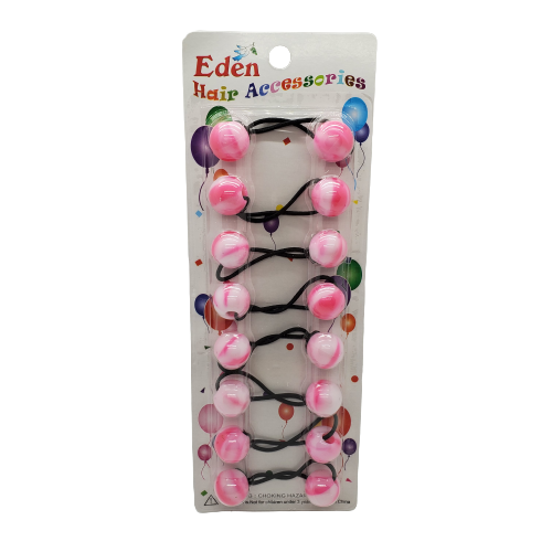 Eden Hair Accessories 20MM Balls 8pc 2 Tone - Beauty Bar & Supply