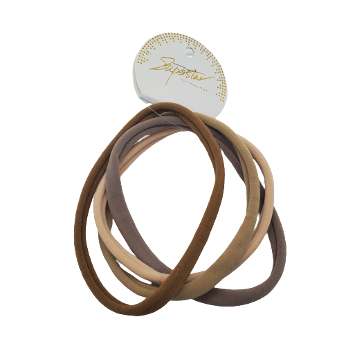Superstar Collection Elastic bands brown assorted Beauty Bar
