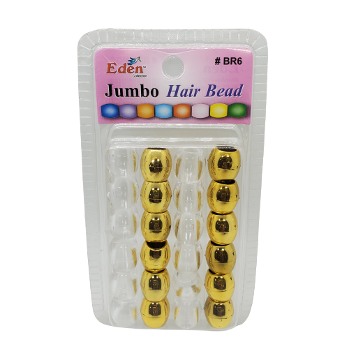 Eden Collection Jumbo Hair Beads-BR6 - Beauty Bar & Supply
