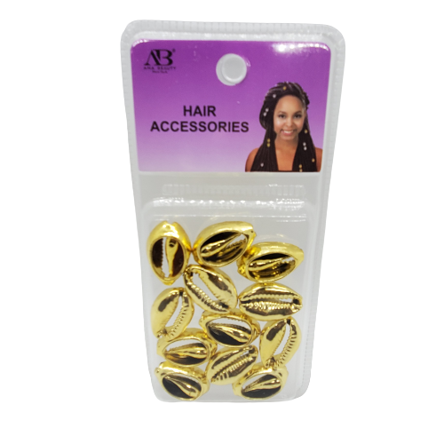 Ana Beauty Hair Accessories Gold Cowrie Shells ABD0530G - Beauty Bar & Supply