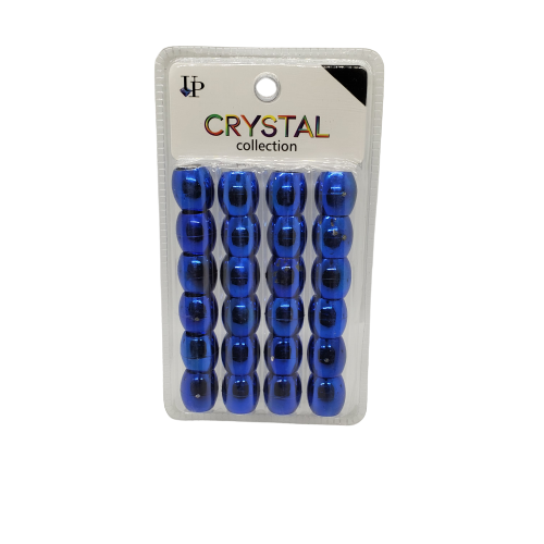 Crystal Collection Plastic Metallic Jumbo Hair Beads DNV-0668 - Beauty Bar & Supply
