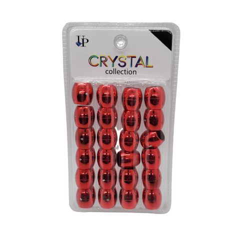 Crystal Collection Plastic Metallic Jumbo Hair Beads DNV-0668 - Beauty Bar & Supply