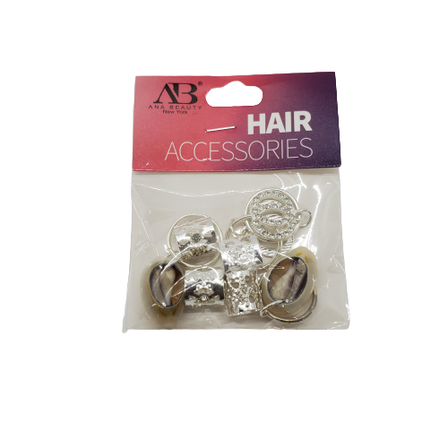 Ana Beauty Hair Accessories Filigree Rhinstone Circle Charms with Cowrie Shells ABD558GS - Beauty Bar & Supply