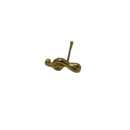 Ellas Nose Studs Treble Screw Pin with Tip-Gold 925 - Beauty Bar & Supply
