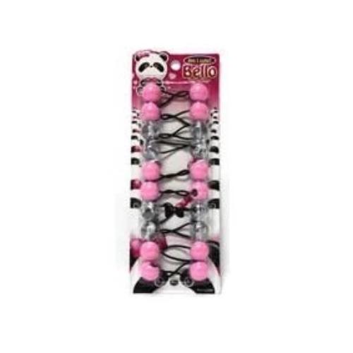 Bello Collection 20MM Balls 10pc Pink/Clear #16351 - Beauty Bar & Supply