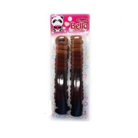 Bello Colletion Brown Assorted Bands #60008 - Beauty Bar & Supply