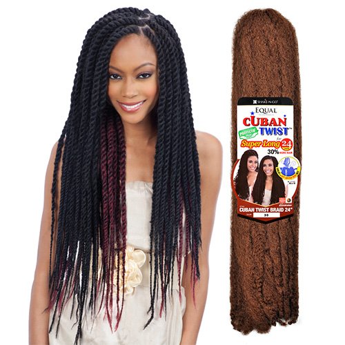 FreeTress Equal Synthetic (Havana Twist) Cuban Twist Braid Hair-24&quot; - Beauty Bar & Supply