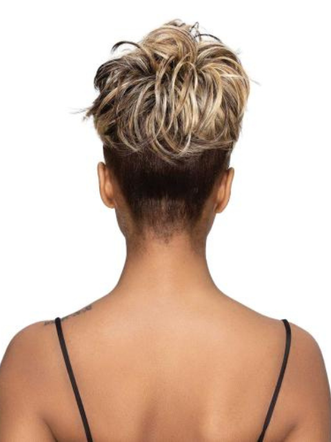 Janet Collection Human Hair Blend Remy Illusion Scrunch Retro Bun - Beauty Bar & Supply