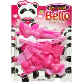Bello Collections Barette-Assorted Pink #20046 - Beauty Bar & Supply