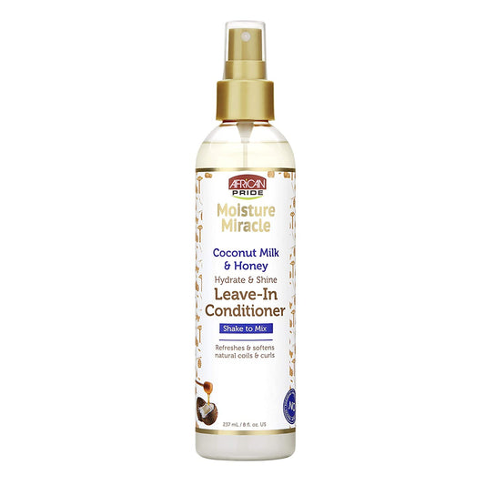 African Pride Moisture Miracle Coconut Milk &amp; Honey Leave-In Conditioner - Beauty Bar & Supply