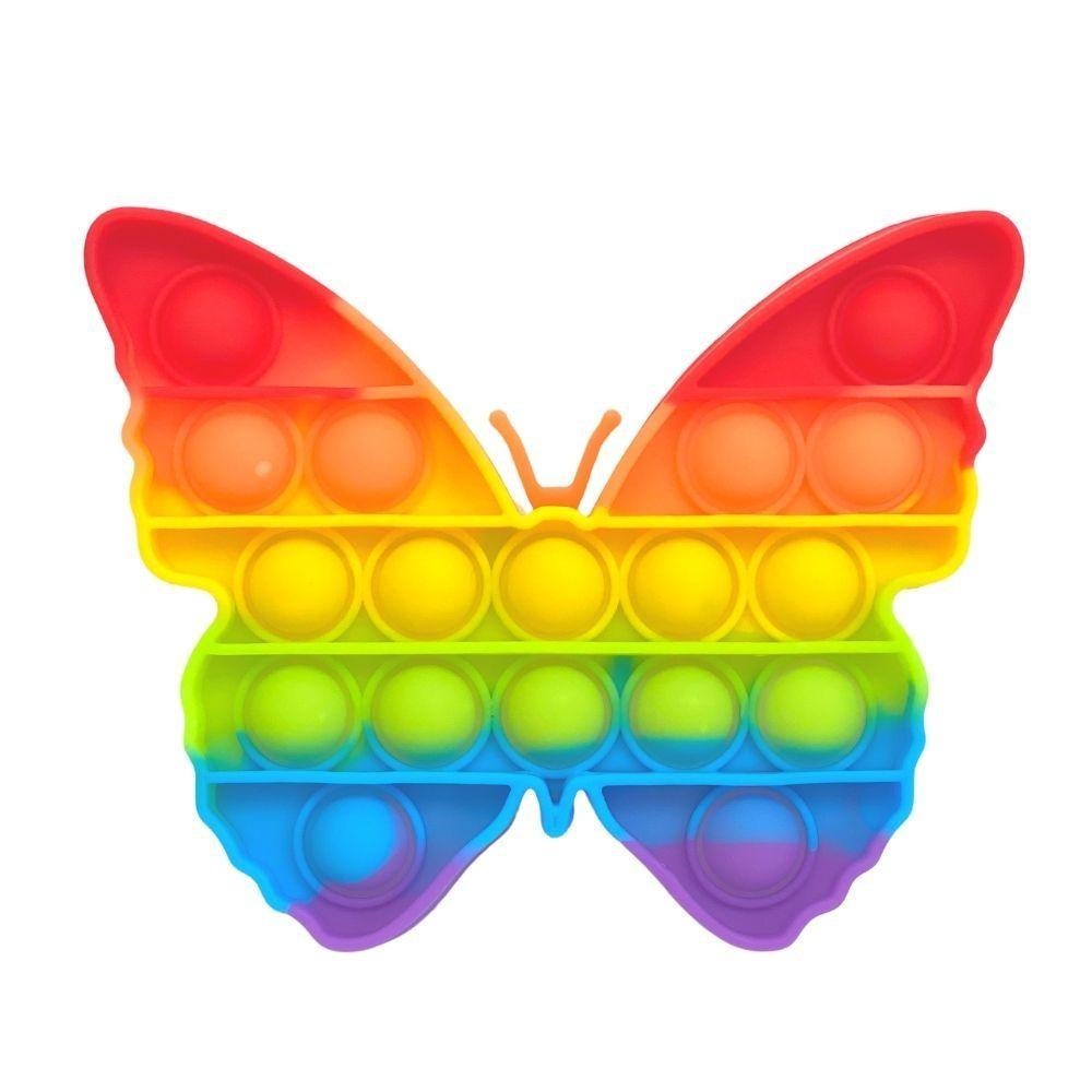Push Bubble Pop It Rainbow Silicone Fidget Sensory Toy - Beauty Bar & Supply