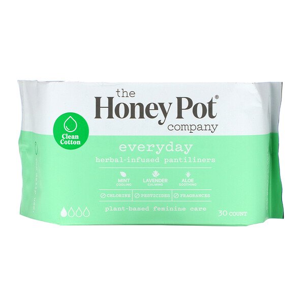The Honey Pot Company Everyday Herbal Menstrual Pantiliners - Beauty Bar & Supply