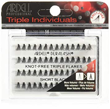 Ardell Duralash Knot Free Triple Flares Individual Lashes Short Black - Beauty Bar & Supply