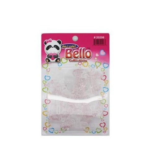 Bello Collections Hair Barrette-Glitter Pink #20206 - Beauty Bar & Supply