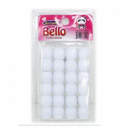 Bello Collections Hair Beads-White #38901 - Beauty Bar & Supply