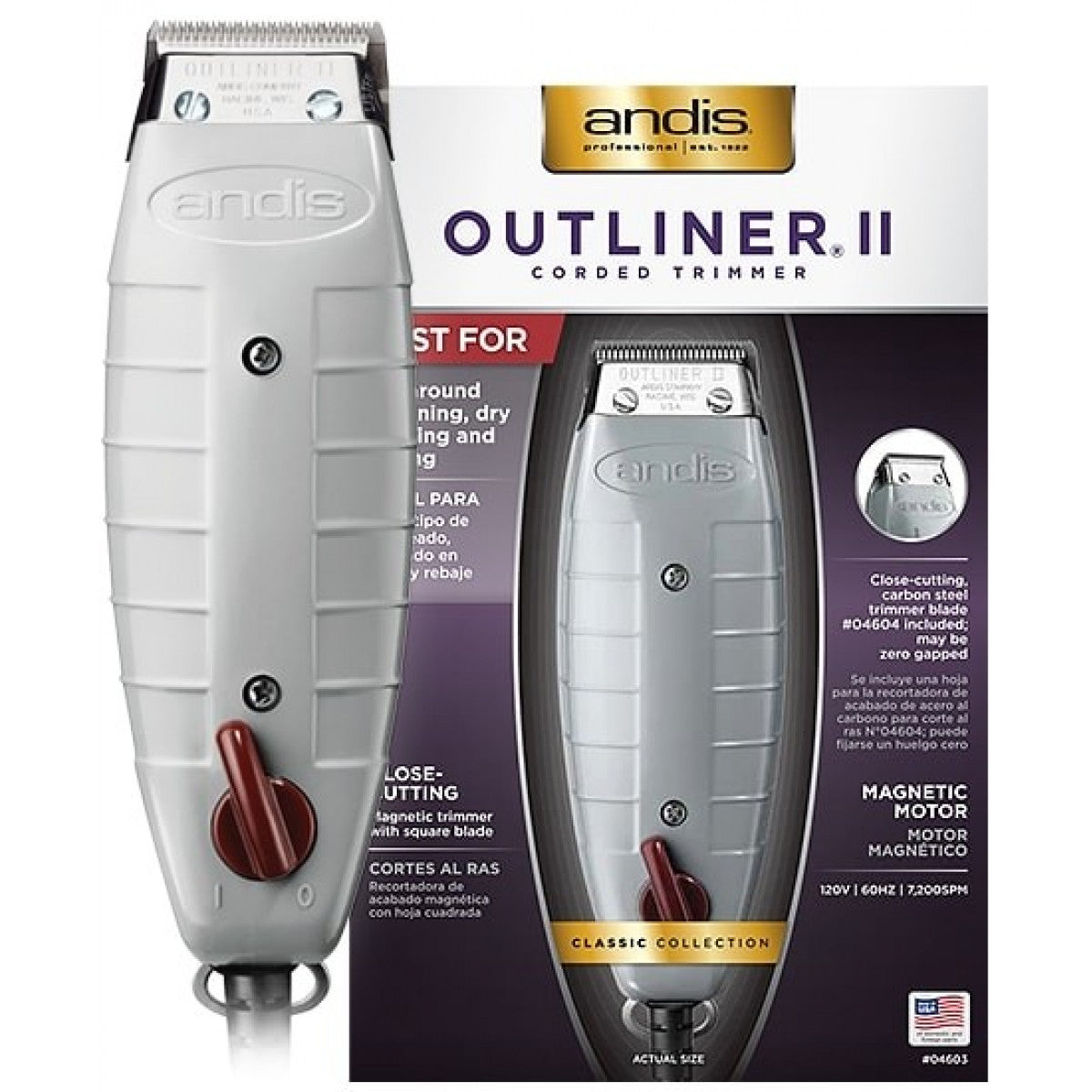 Andis 04603 Outliner II Corded Trimmer - Beauty Bar & Supply