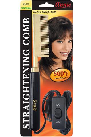 Annie Straightening Comb Medium Teeth #5530 - Beauty Bar & Supply