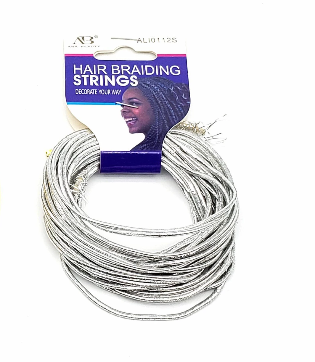 Ana Beauty Hair Braiding Strings-Silver ALI0112S - Beauty Bar & Supply