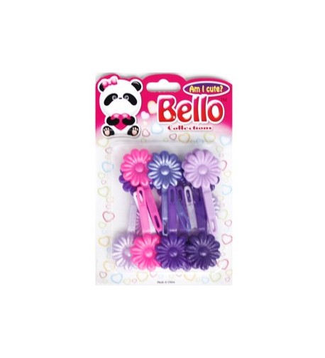 Bello Collections Hair Barrette-Violet 20027 - Beauty Bar & Supply