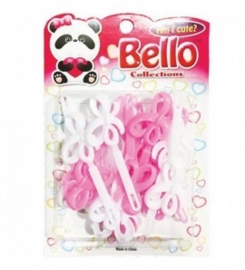 Bello Collections Hair Barrette-Pink 28004 - Beauty Bar & Supply