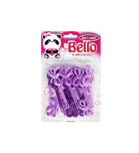 Bello Collections Hair Barrette-Violet 28014 - Beauty Bar & Supply