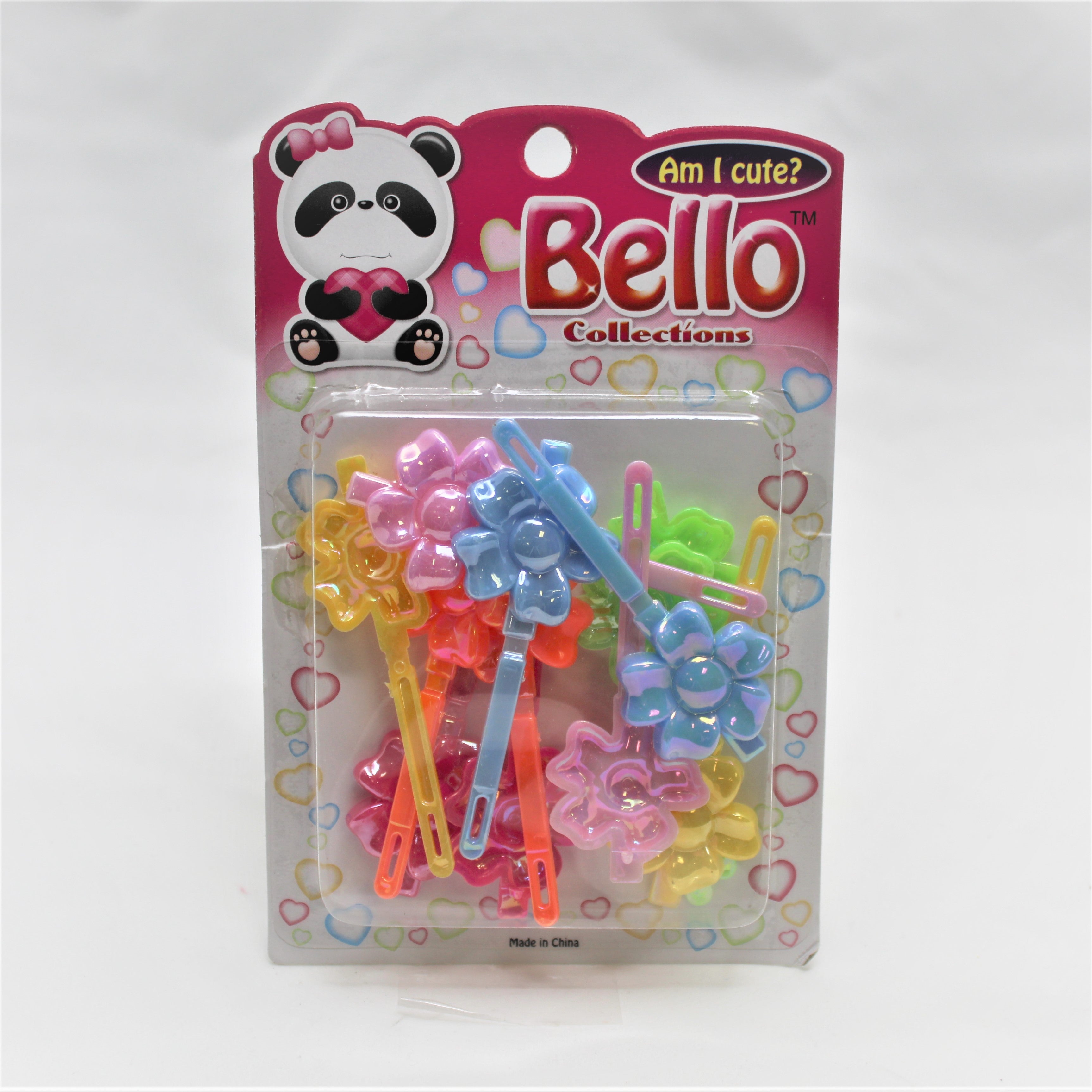 Bello Collection Multi Colored Pastel Barrette 20037 - Beauty Bar & Supply