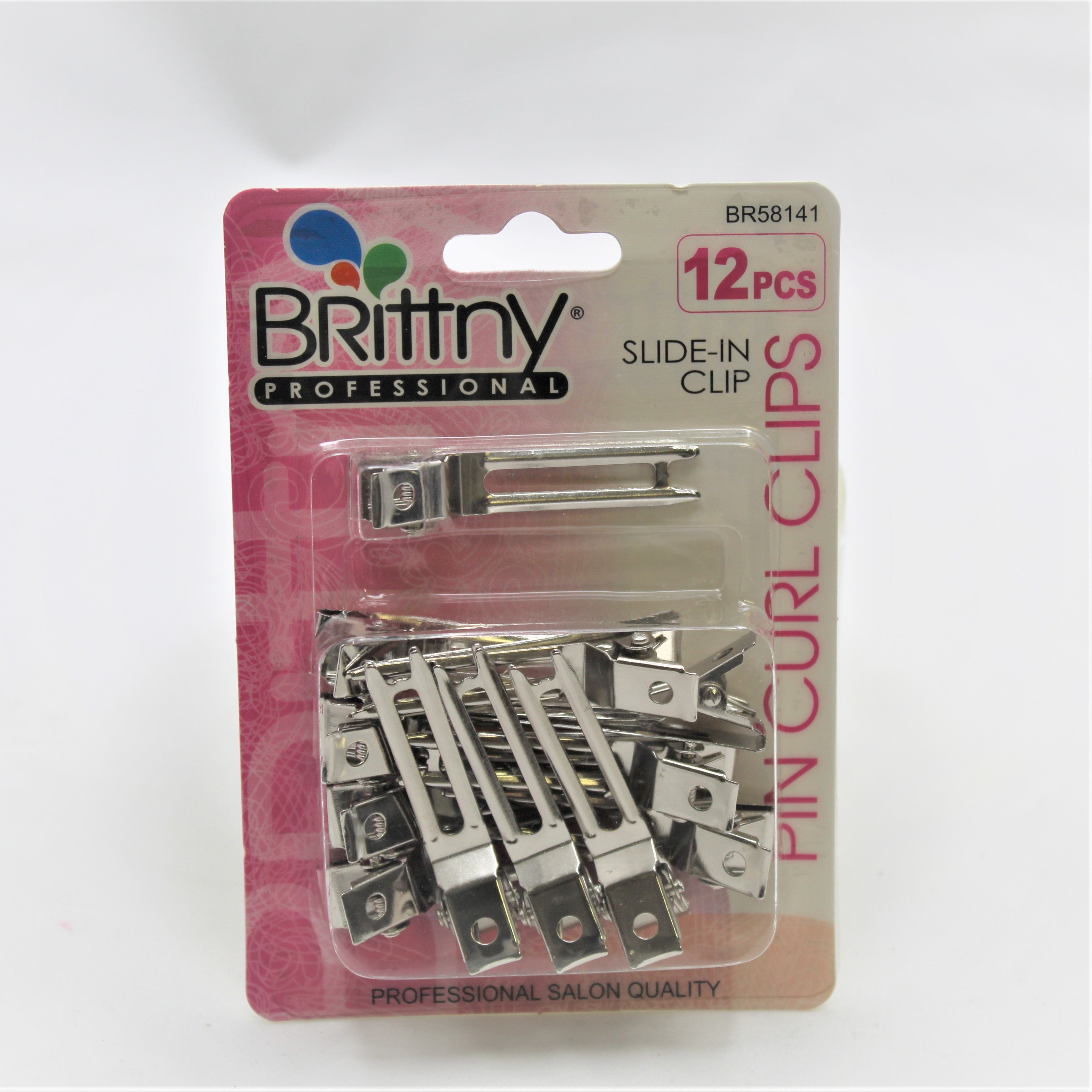 Brittny Slide In Pin Curl Clips BR58141 - Beauty Bar & Supply