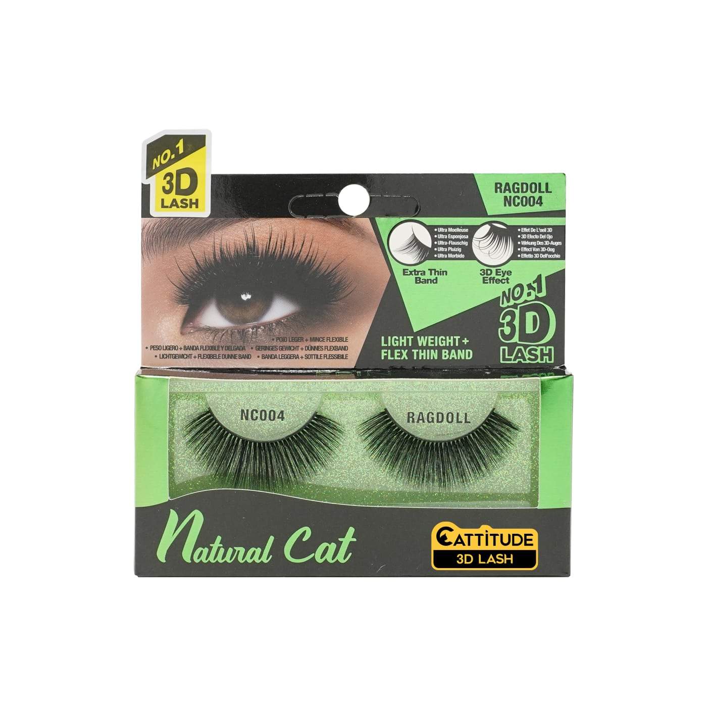 Ebin New York Natural Cat 3D Eye Lashes-Ragdoll - Beauty Bar & Supply