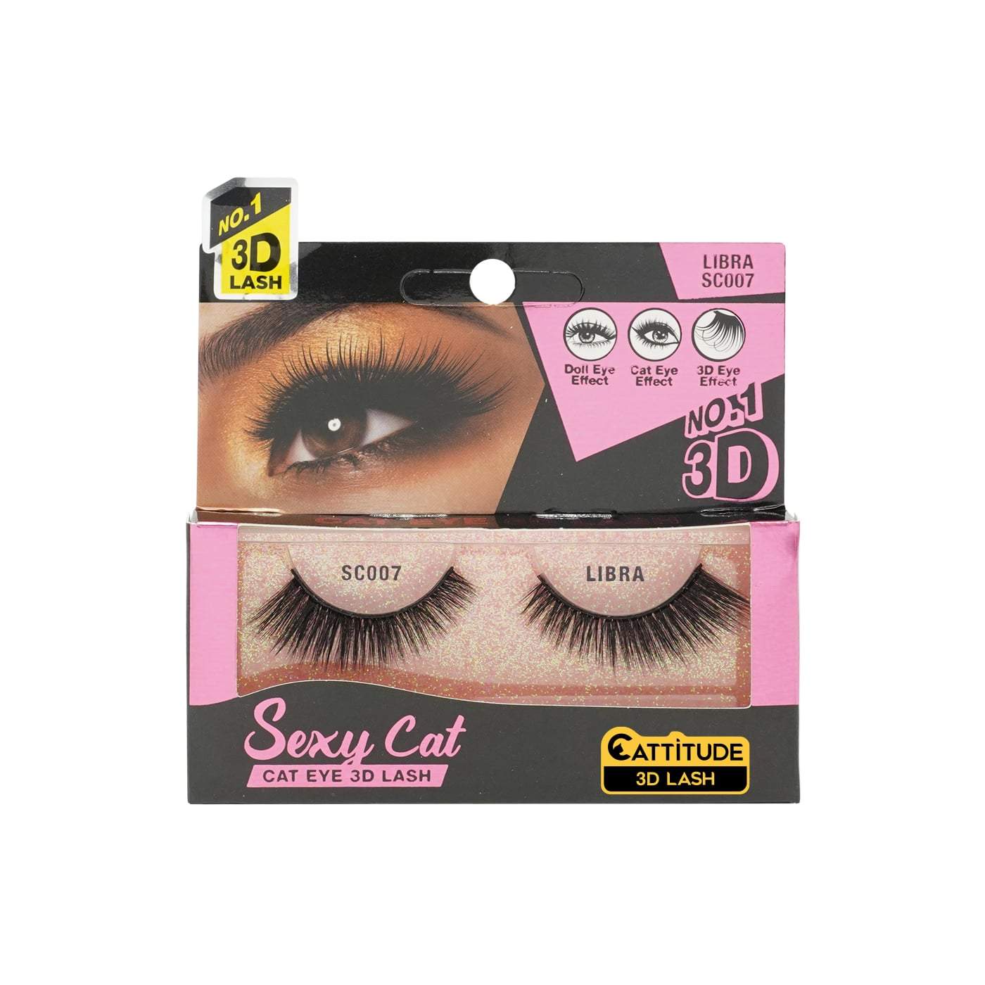 Ebin New York Sexy Cat 3D Eye Lashes-Libra - Beauty Bar & Supply