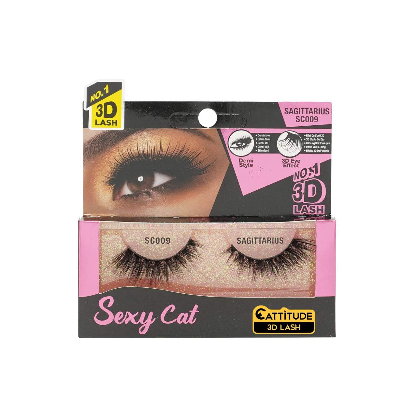 Ebin New York Sexy Cat 3D Eye Lashes-Sagittarius - Beauty Bar & Supply