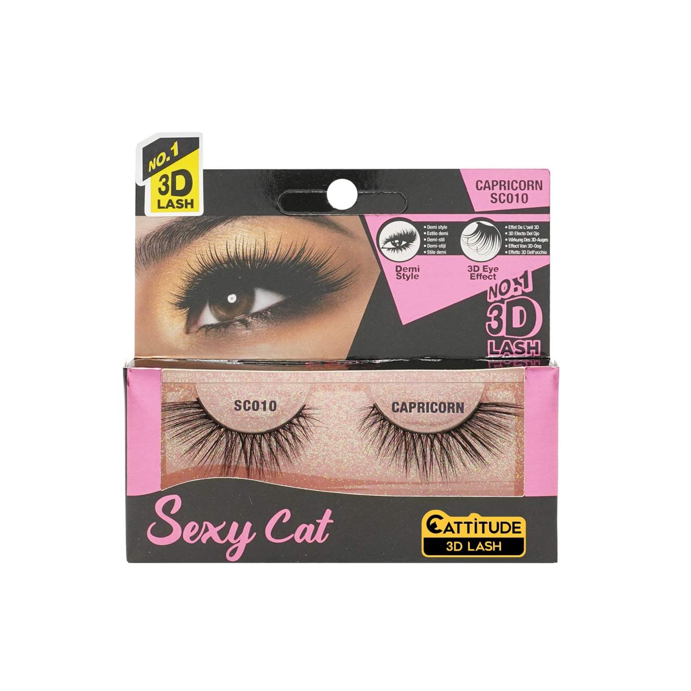 Ebin New York Sexy Cat 3D Eye Lashes-Capricorn - Beauty Bar & Supply