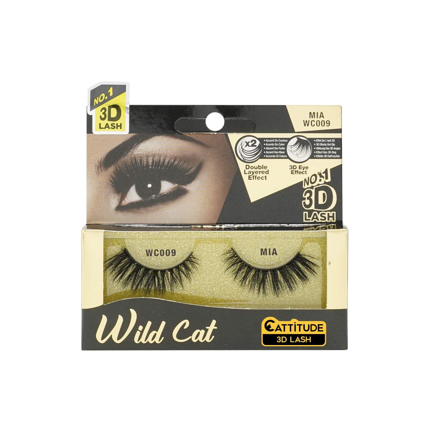Ebin New York Wild Cat 3D Eye Lashes-Mia - Beauty Bar & Supply
