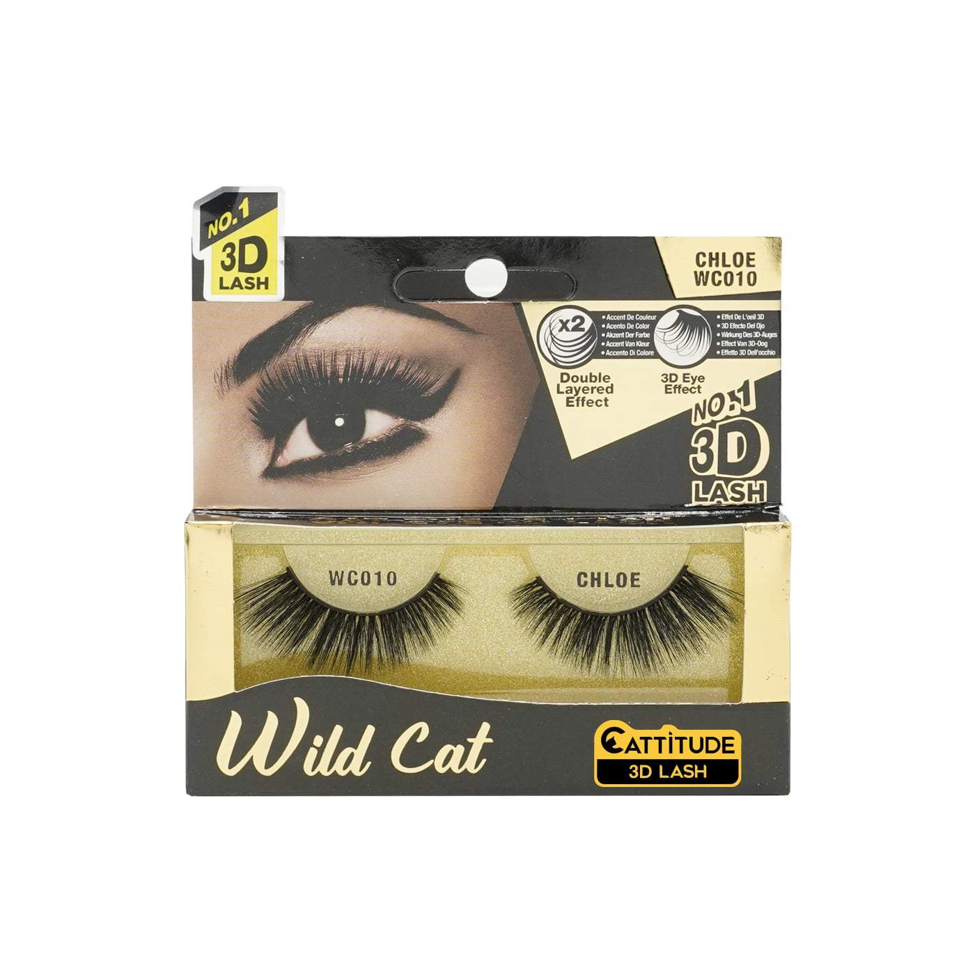 Ebin New York Wild Cat 3D Eye Lashes-Chloe - Beauty Bar & Supply