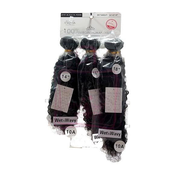 Hair Trend Brazillian Human Hair ESQ10A Wet &amp; Wavy - Beauty Bar & Supply