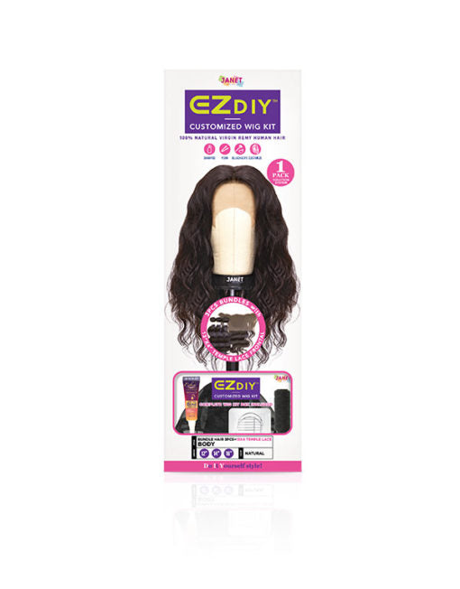 Janet Collection EZ DIY Human Hair Weaving Kit -Body Wave - Beauty Bar & Supply