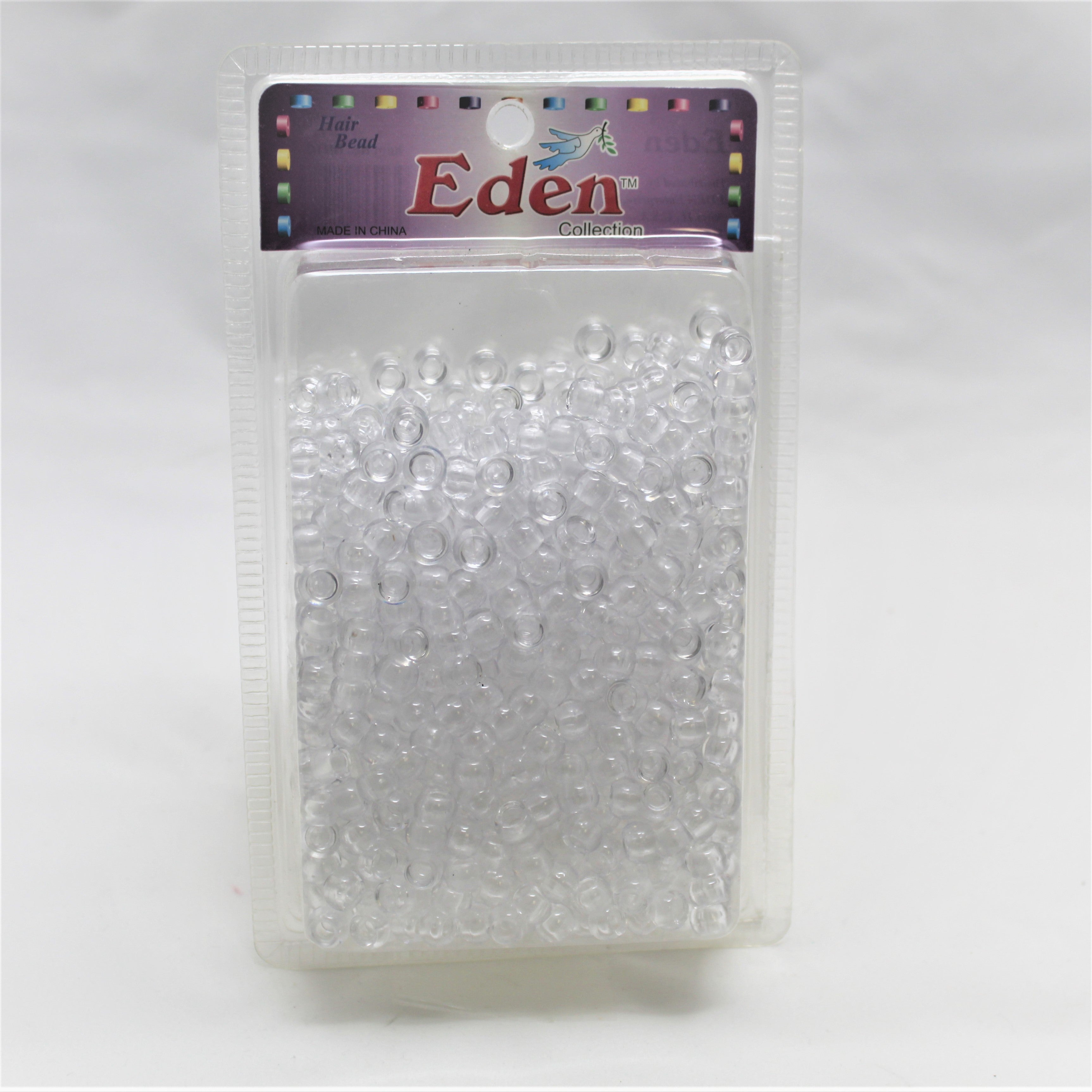 Eden Collection Hair Bead Clear 1000pcs - Beauty Bar & Supply