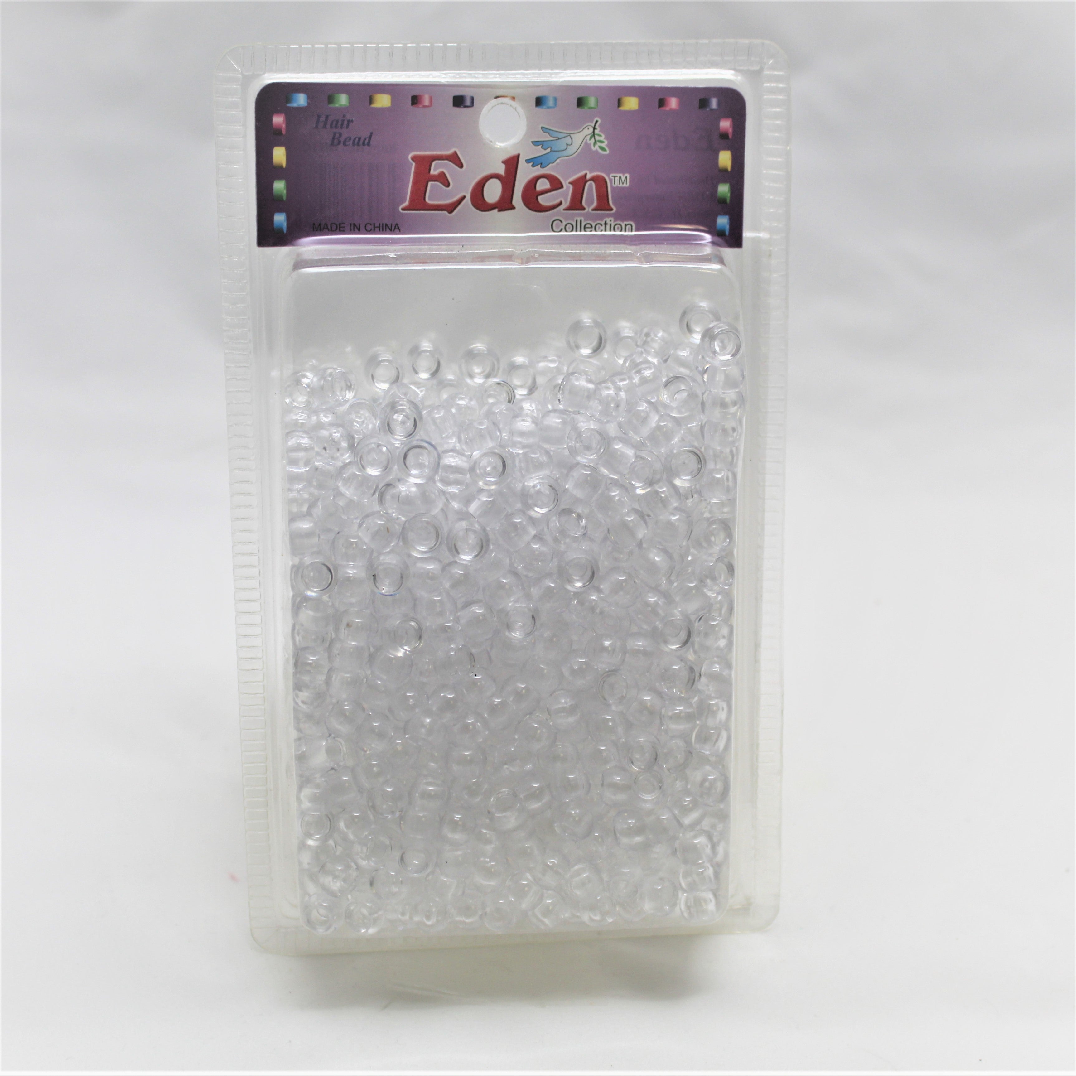 Eden Collection Hair Bead Clear 1000pcs - Beauty Bar & Supply