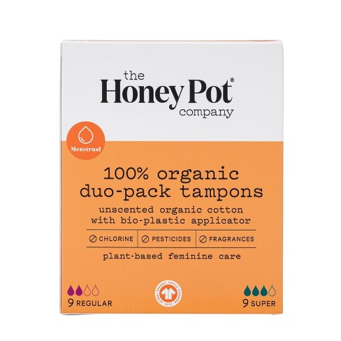 The Honey Pot Company 100% Organic Duo-pack tampons - Beauty Bar & Supply