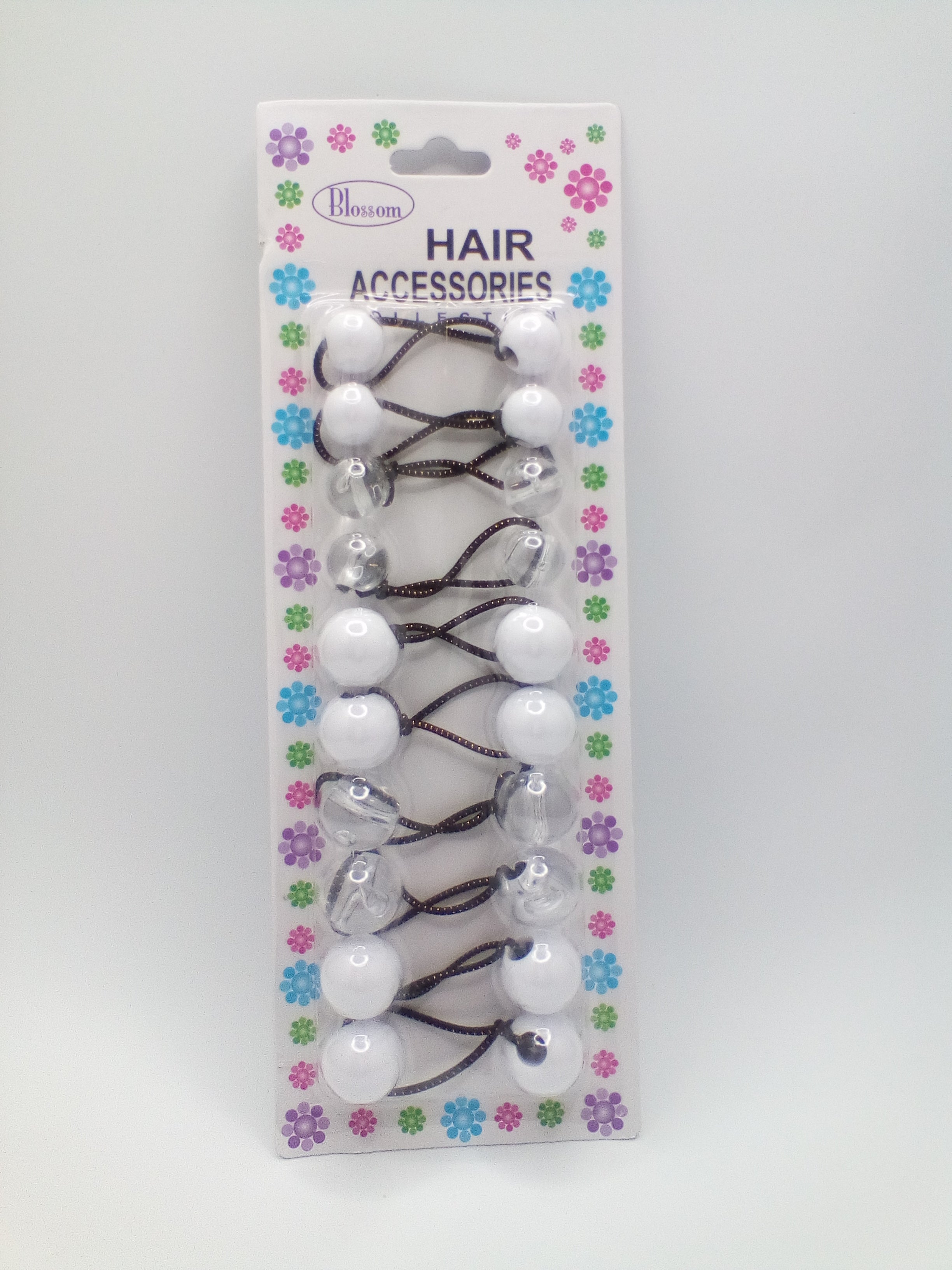 Blossom Ponytail Holder 15mm Clear - Beauty Bar & Supply