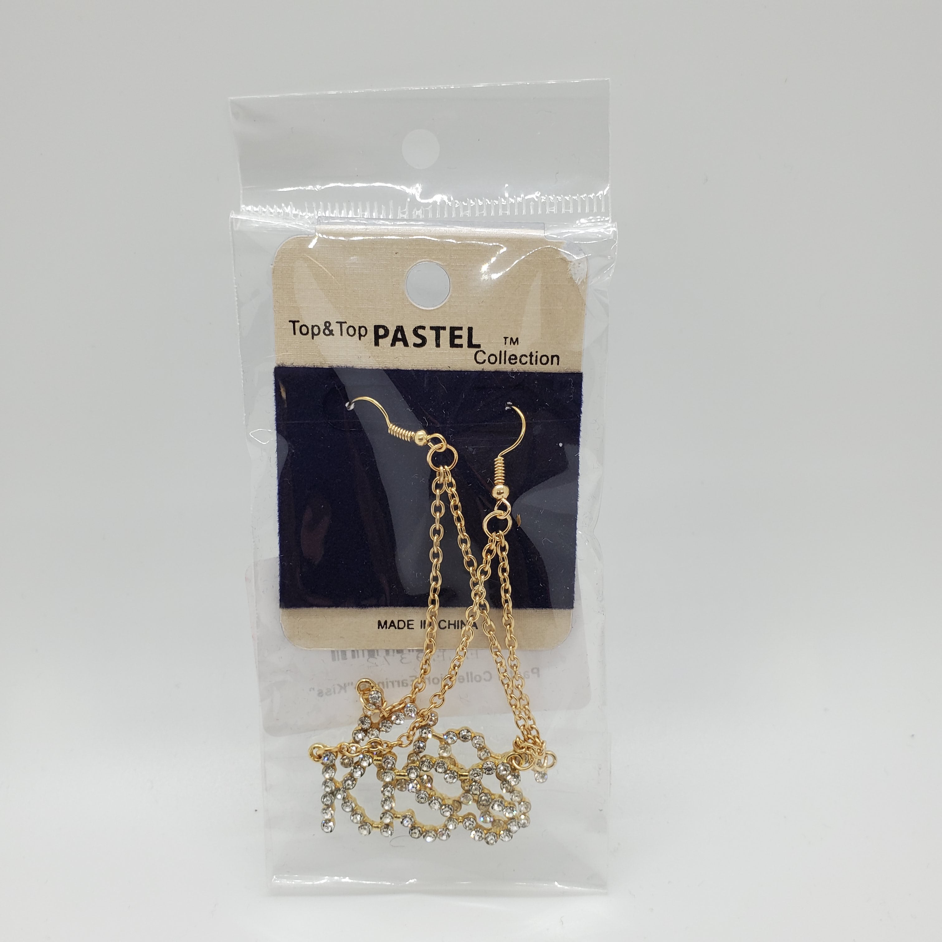 Pastel Collection &quot;Kiss&quot; Dangling Earrings - Beauty Bar & Supply