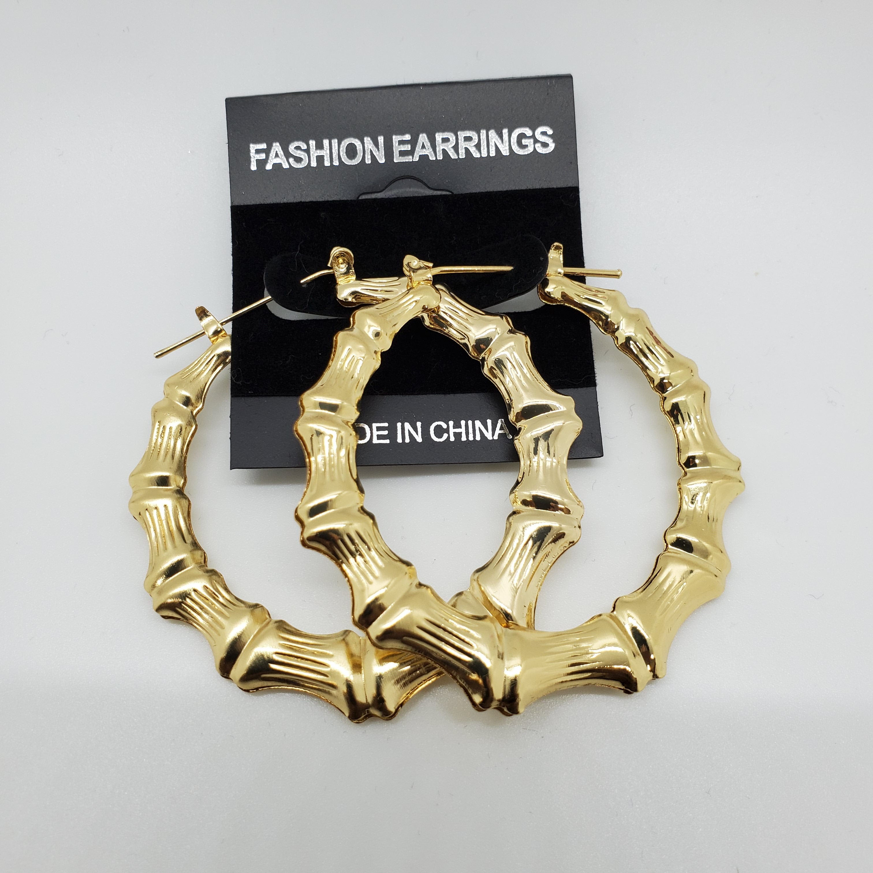 Fashion Earrings 2.0 Round Bamboo - Beauty Bar & Supply