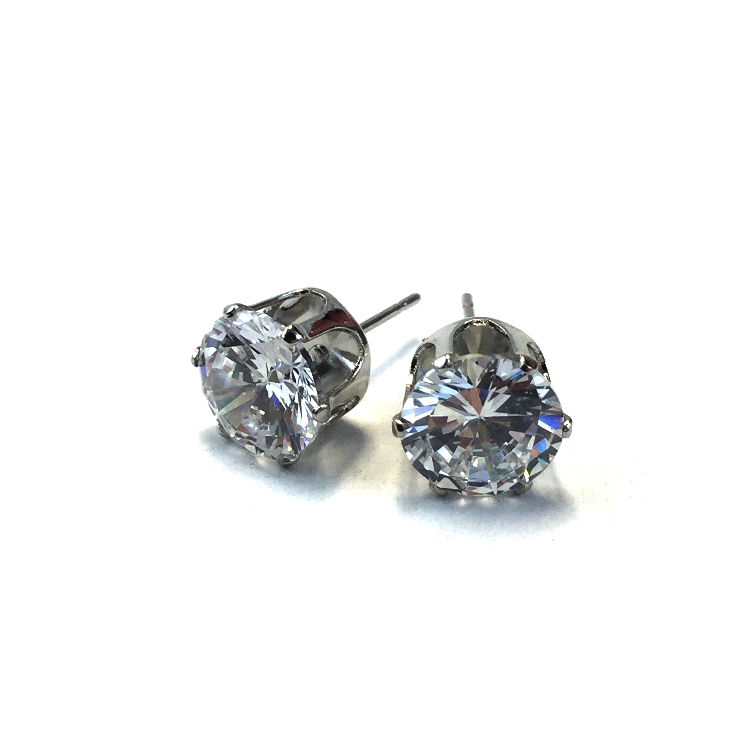 Natural CZ Stud Earrings CRS9 - Beauty Bar & Supply