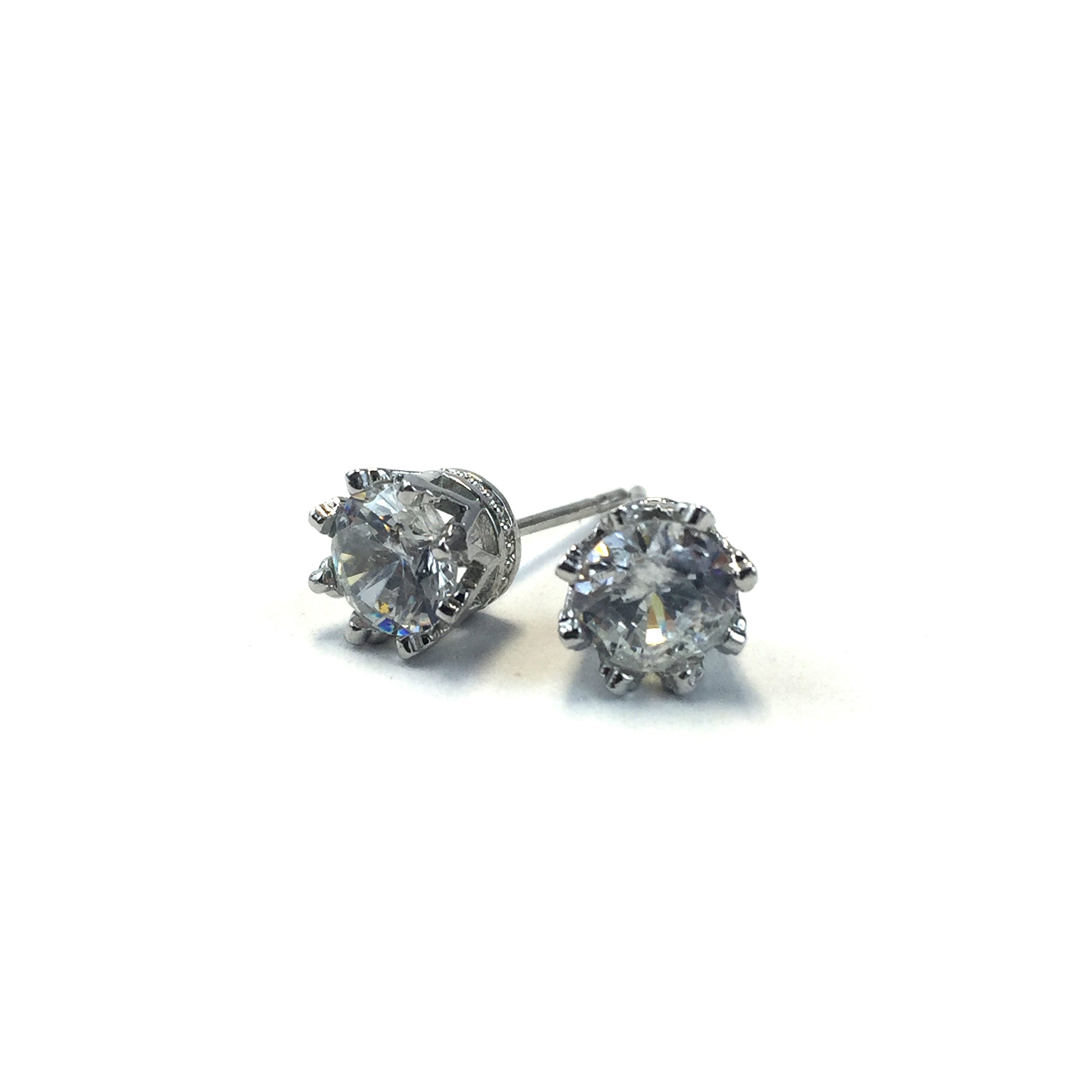 Diva Crown CZ Earrings CCSR06 - Beauty Bar & Supply
