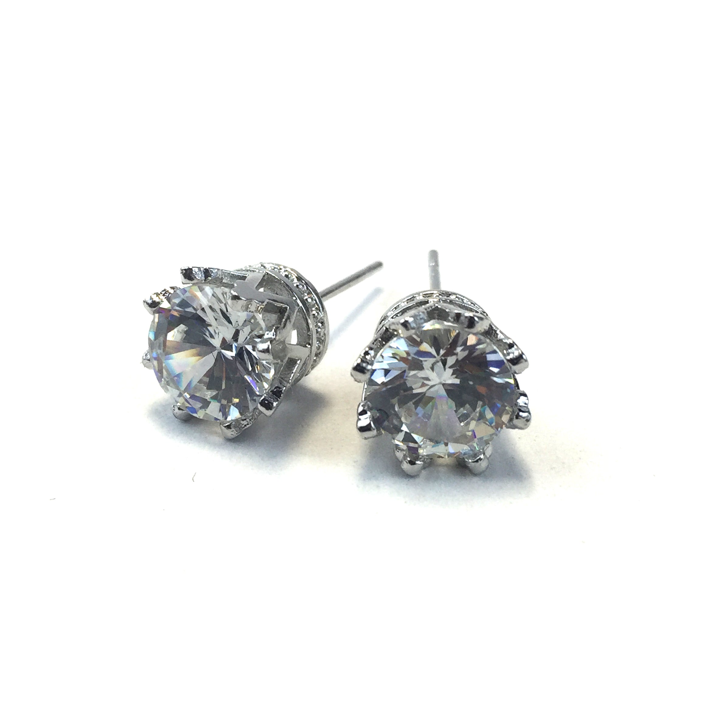 Diva Crown CZ Earrings CCSR08 - Beauty Bar & Supply