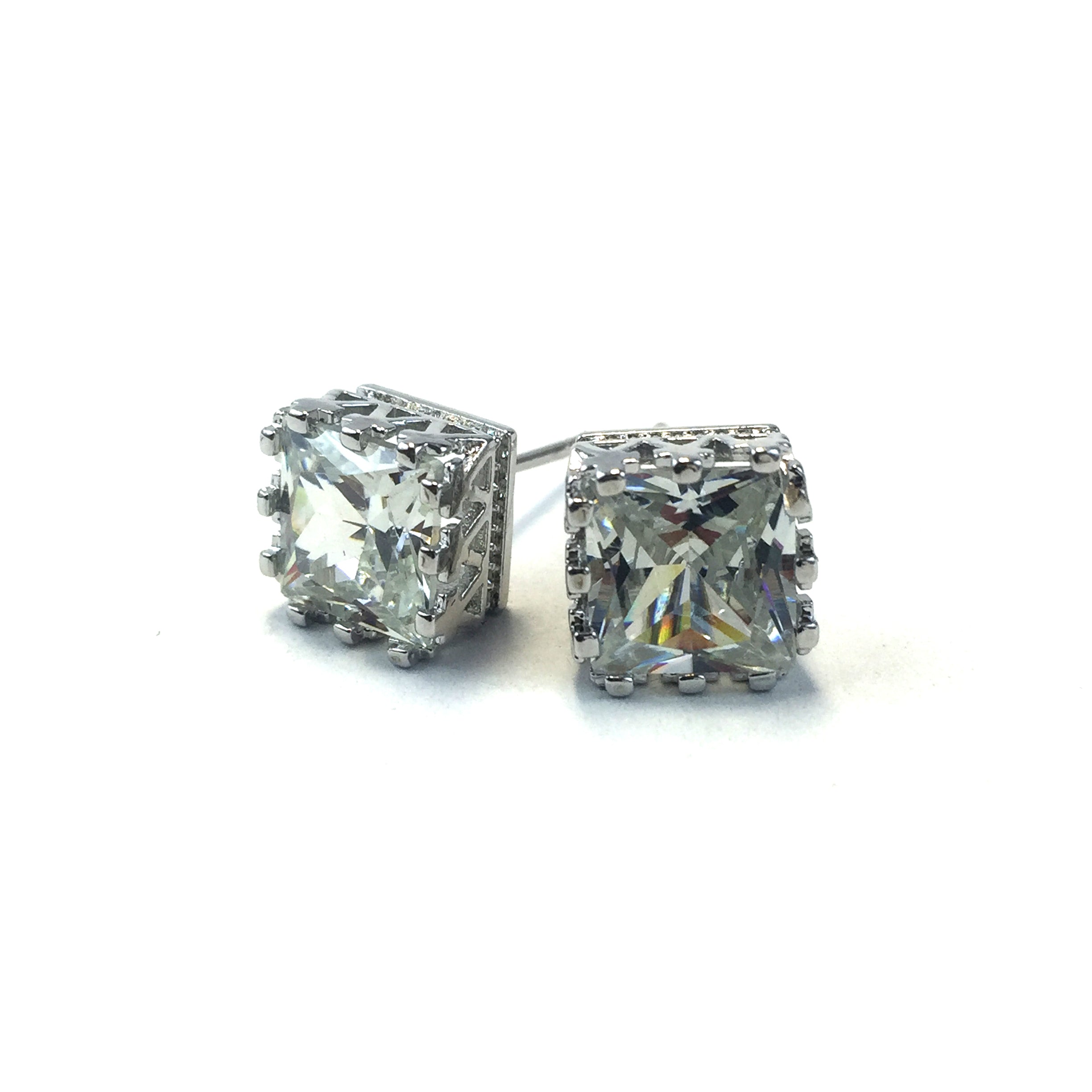 Diva Crown CZ Earrings CCSQ08 - Beauty Bar & Supply