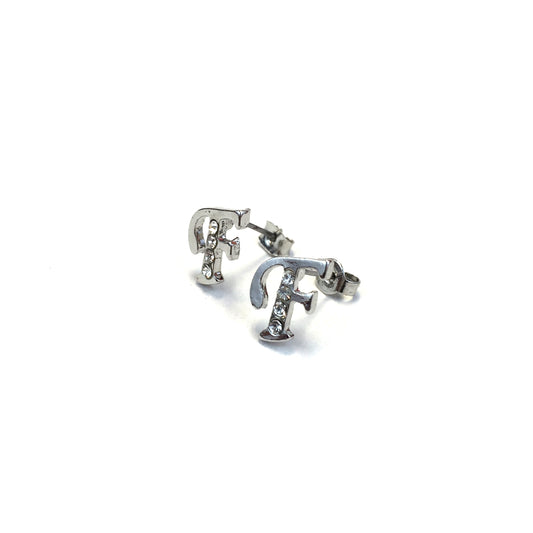 Diva Name Initial Earrings IEFS - Beauty Bar & Supply
